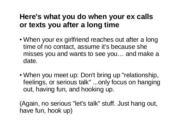Ex Girlfriend Wants To Talk After No Contact Ex Girlfriend Wants To Talk After No Contact